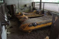 Boote der Wildwasserbahn