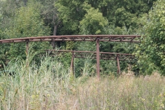 Gleise der Achterbahn