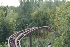 Gleise der Achterbahn