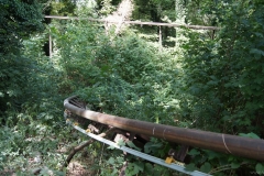 Gleise der Achterbahn