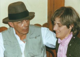 (Bild: Rainer Rappmann) Joseph Beuys und Petra Kelly 1982
